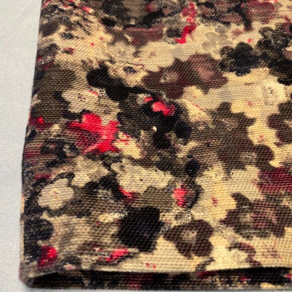 Talbots Woven Skirt Fall Floral Abstract Watercolor Lined Mini Chic Petite 2P - Picture 3 of 10